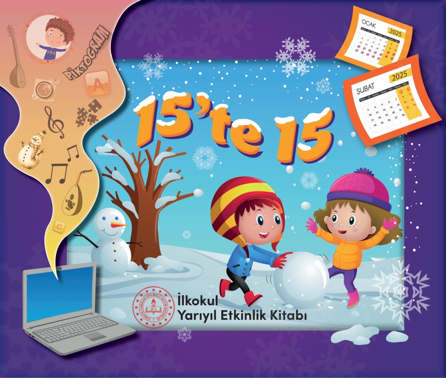 “15’te 15” İlkokul Yarıyıl Etkinlik Kitabı 2025